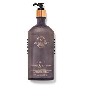 Bath & Body Works Aromatherapy "Cozy Cinnamon & Sandalwood" body lotion